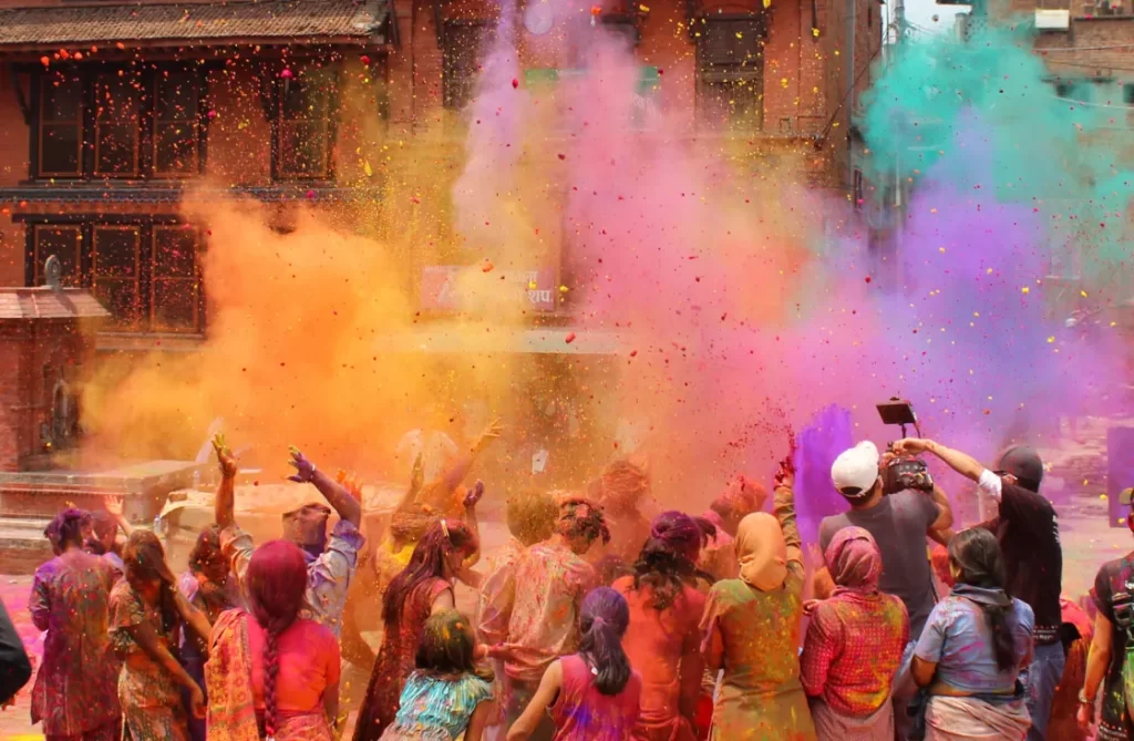 famed indian festival filled with color