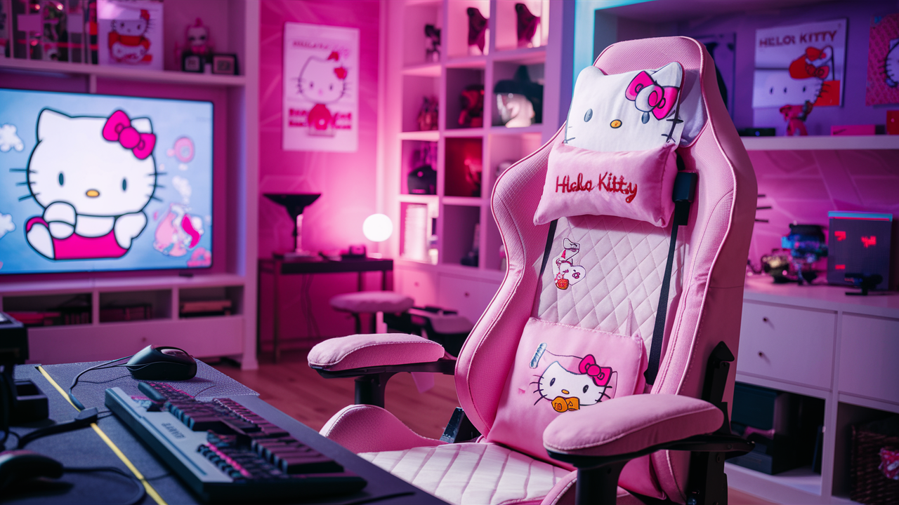 Hello Kitty Gaming Chair: Game On in Comfort