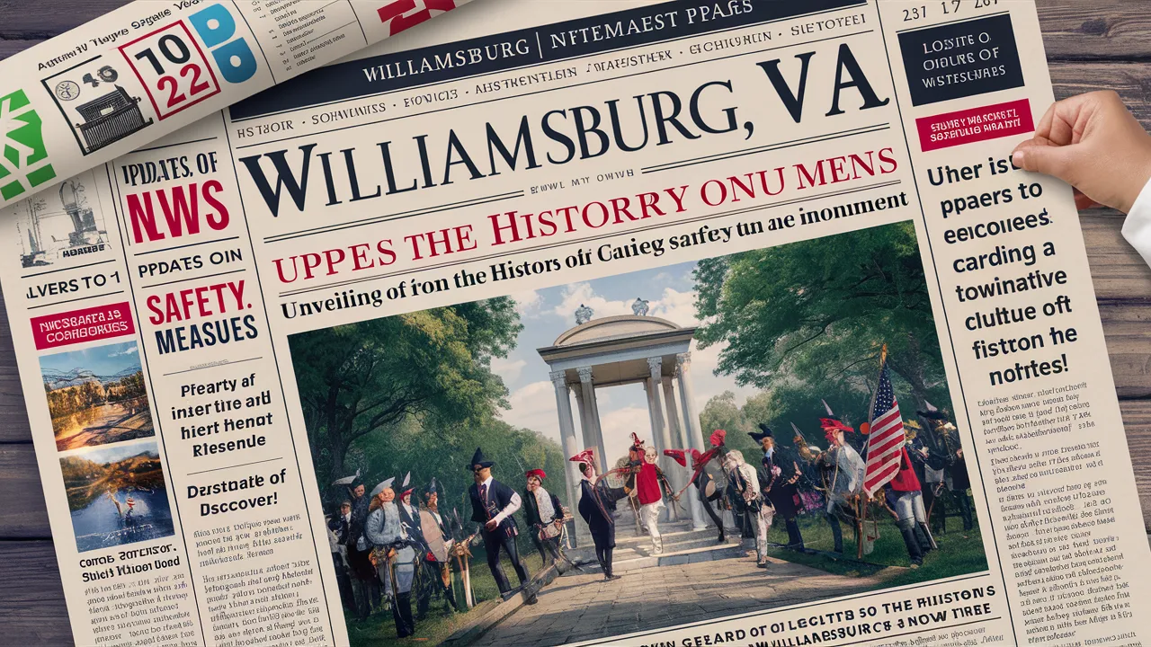 Williamsburg VA News: Unveiling History, Safety Updates, and Local Events